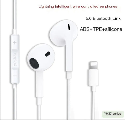 Wired Earphones for iPhone - 5.0 Bluetooth